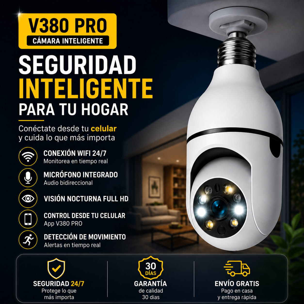 CAMARA DE VIGILANCIA INTELIGENTE - PROTEGE A TU FAMILIA ANTES DE QUE SEA DEMASIADO TARDE