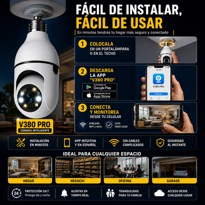 CAMARA DE VIGILANCIA INTELIGENTE - PROTEGE A TU FAMILIA ANTES DE QUE SEA DEMASIADO TARDE