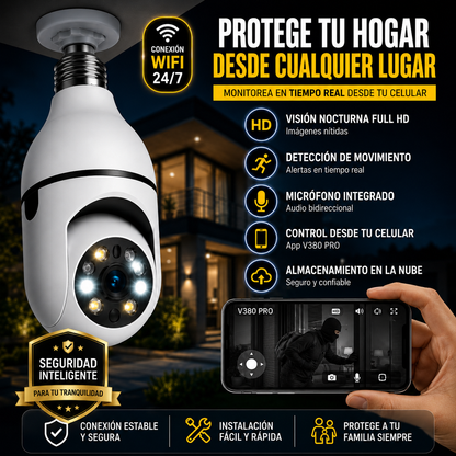 CAMARA DE VIGILANCIA INTELIGENTE - PROTEGE A TU FAMILIA ANTES DE QUE SEA DEMASIADO TARDE